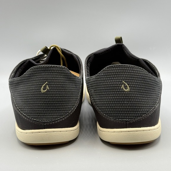 Olukai Men's 16 Shoes Black Boat Sneaker Hybrid Collapsible Heal Nohea Moku - Picture 4 of 11